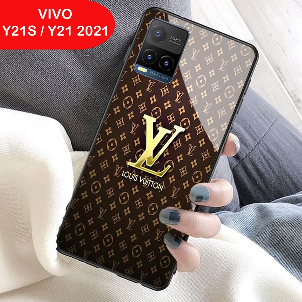 Softcase Glass Kaca VIVO Y21 Y21s Y33S 2021 - Casing HP VIVO Y21 Y21s Y33S 2021 [ S33 ].