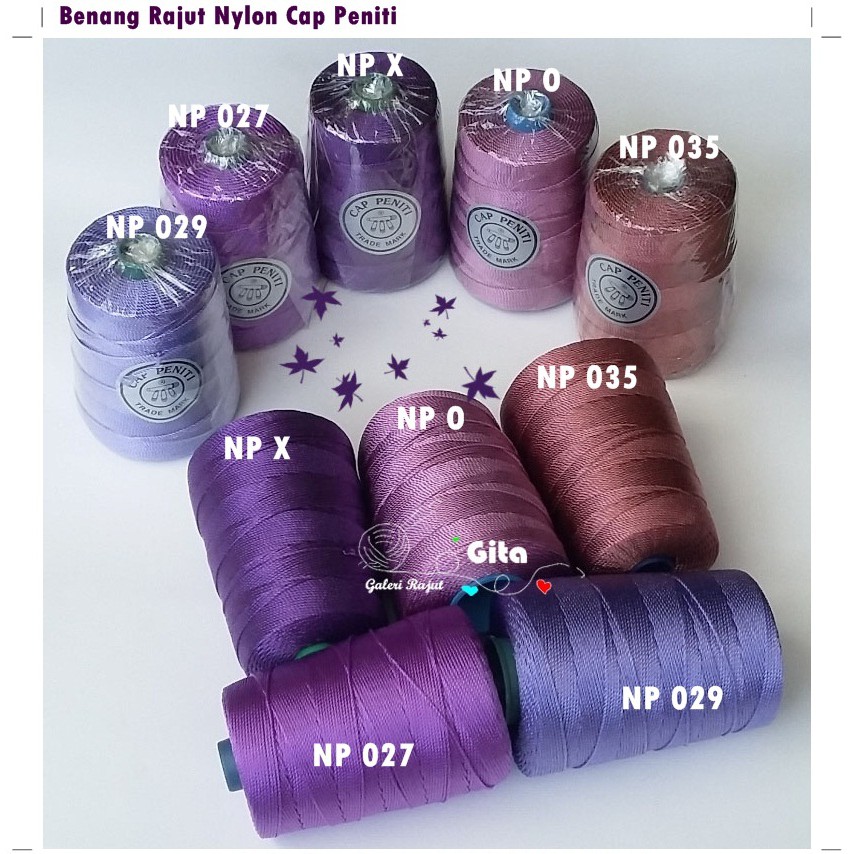 Benang Rajut Nylon Cap Peniti D27