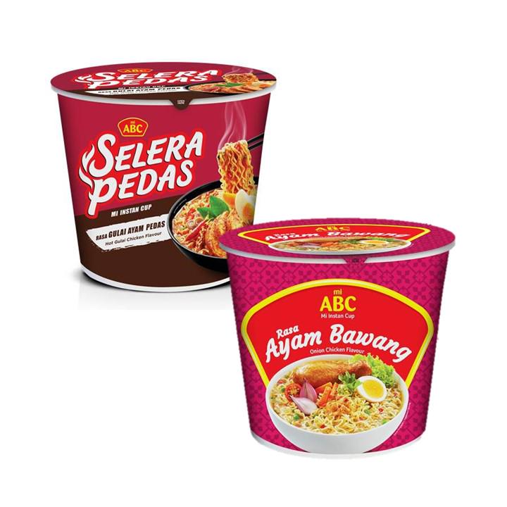 

ABC Cup Rasa Ayam Bawang 60 gr + ABC Cup Gulai Ayam Pedas 60 gr