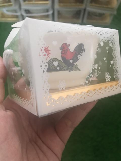 Mangkok Ayam Jago Mini Kemas Mika
