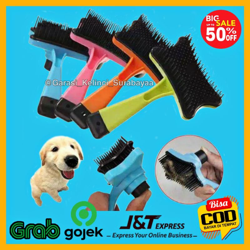 GPSS- Sisir Bulu Kucing Anjing Tombol Brush Otomatis Sisir Bulu Rontok Kucing Sisir Tombol Kucing Sisir Kucing Bulu Rontok Sisir Grooming Kucing Anjing Sisir Sikat Bulu Rontok Kucing Anjing