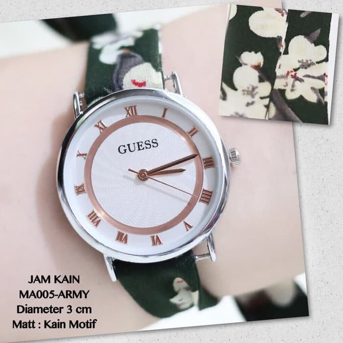 GROSIR JAM TANGAN MURAH MONOL GUESS DISTRIBUTOR SUPPLIER JAM KAIN DOTS