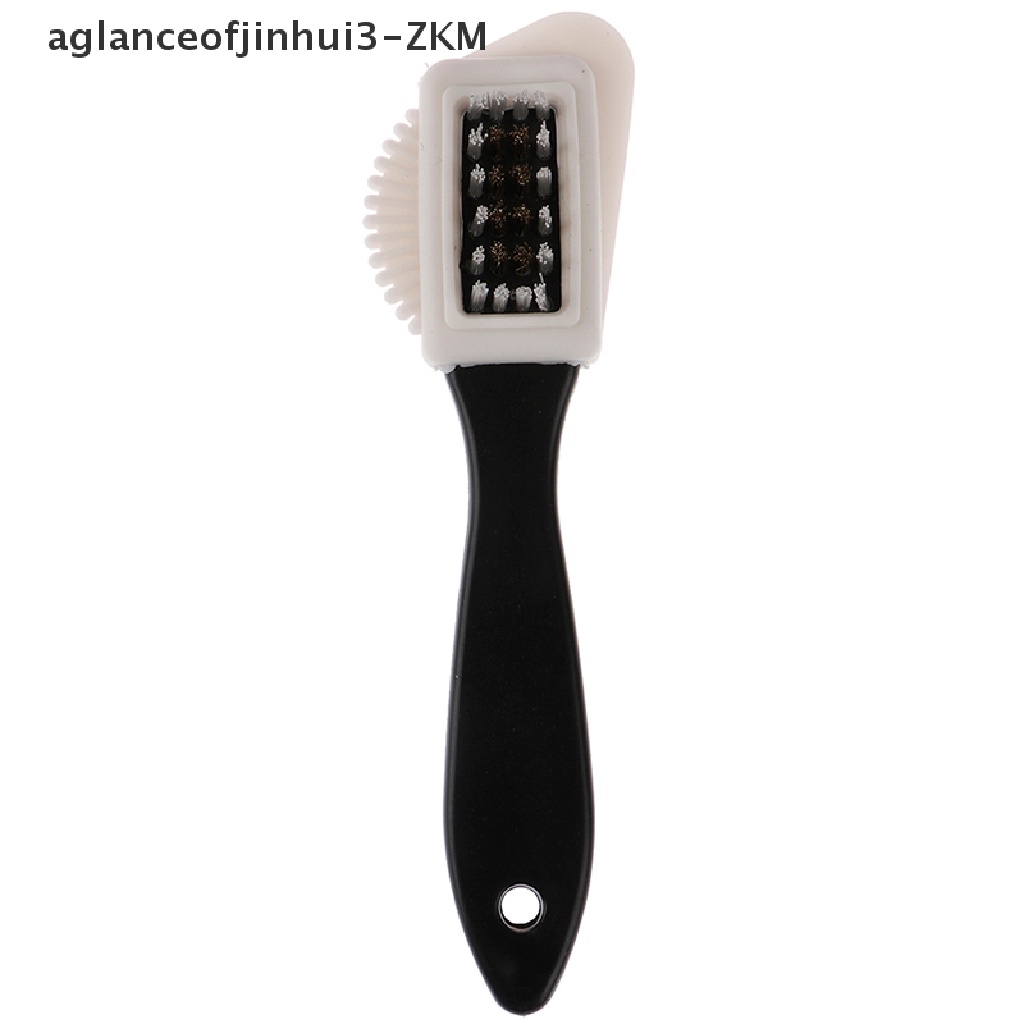 [AGID] 1PcsBlack 3 Side Cleaning Brush Suede Nubuck Boot Shoes S Shape Shoe Cleaner  [zkm]