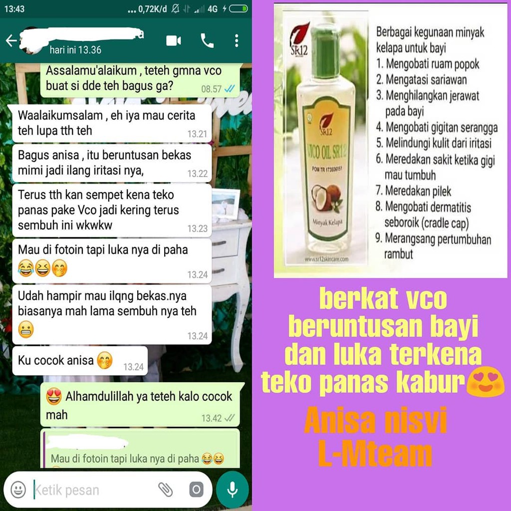 Vco Oil Minyak Kelapa Sr12 Untuk Mengobati Ruam Pada Kulit Bayi Akibat Biang Keringat Ruam Popok Shopee Indonesia