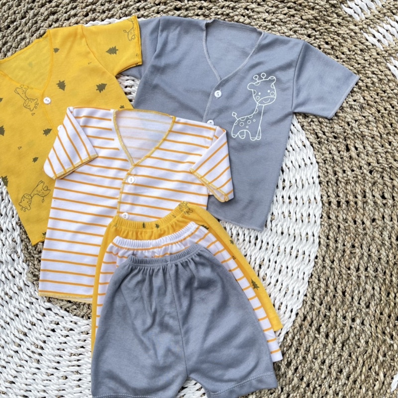 3 PCS Baju Bayi + Celana Bayi Celana Bayi Newborn Baju Bayi Newborn Baju Bayi Kekinian Baju Bayi Baru Lahir DNW BABY