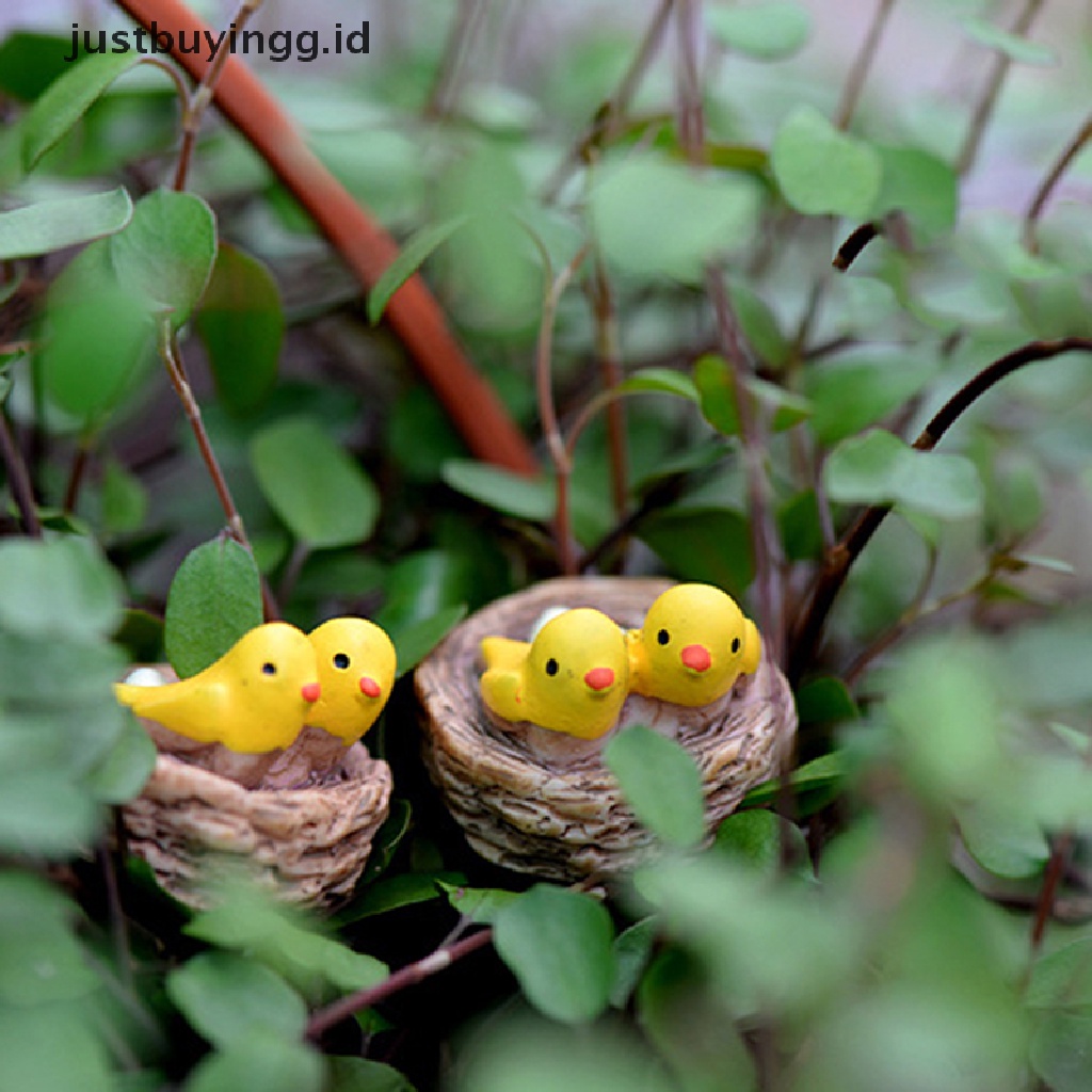 Miniatur Sarang Burung Bahan Resin Untuk Dekorasi Rumah