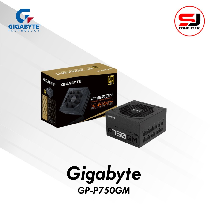 POWER SUPPLY PSU GIGABYTE P750GM 750W 80+ GOLD FULL MODULAR GP-P750GM