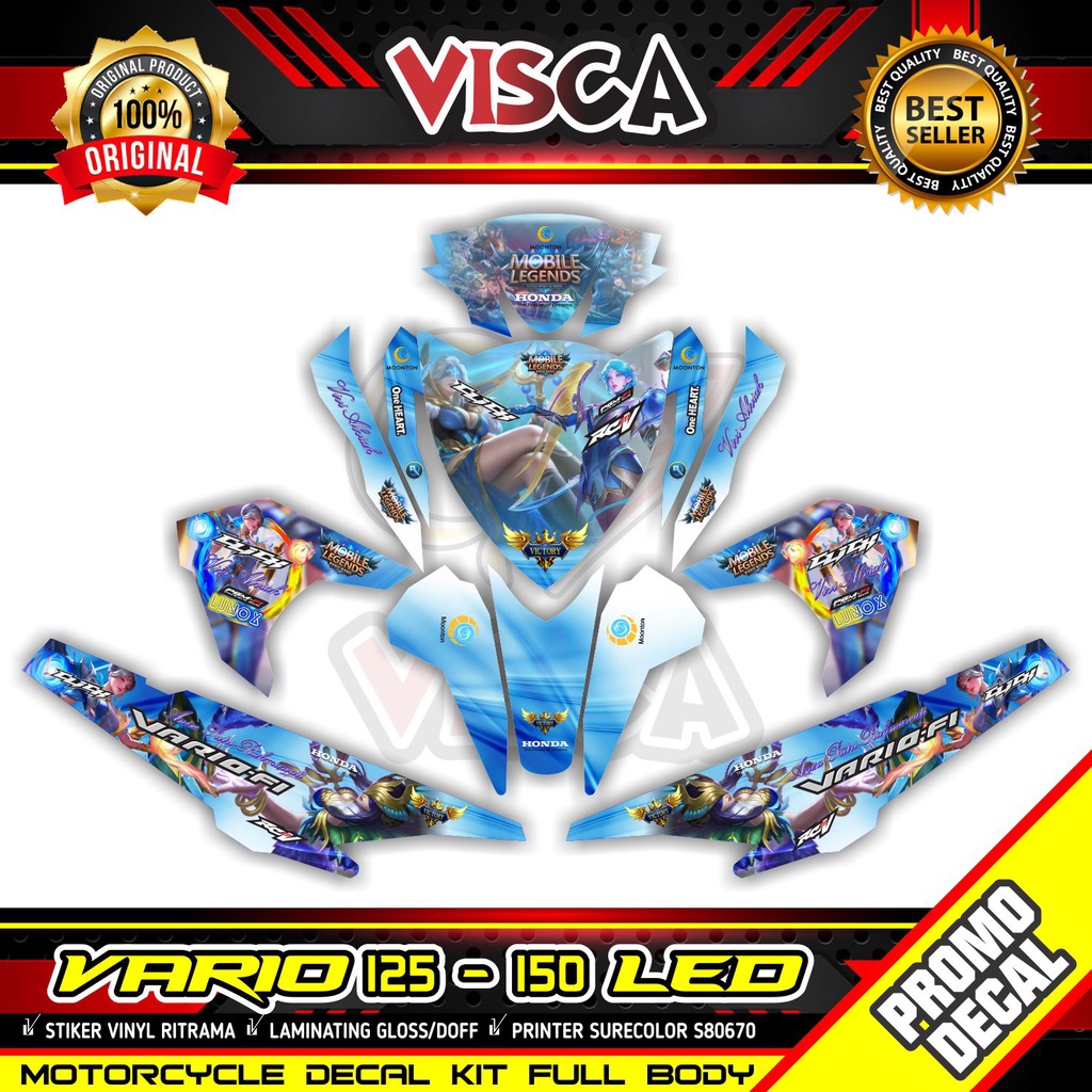 Decal Stiker Vario 2016 2017 Striping Vario 125 150 Led ML Mage
