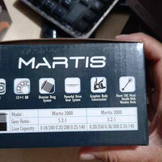 PROMO BESAR (awu-234) Reel Katana Martis 1000 / 2000 / 3000 / Reel Spinning Power Handle