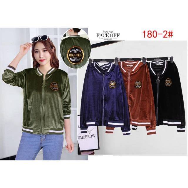 Jaket bludru chanel