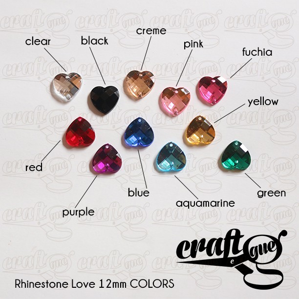 Rhinestone Love 12mm