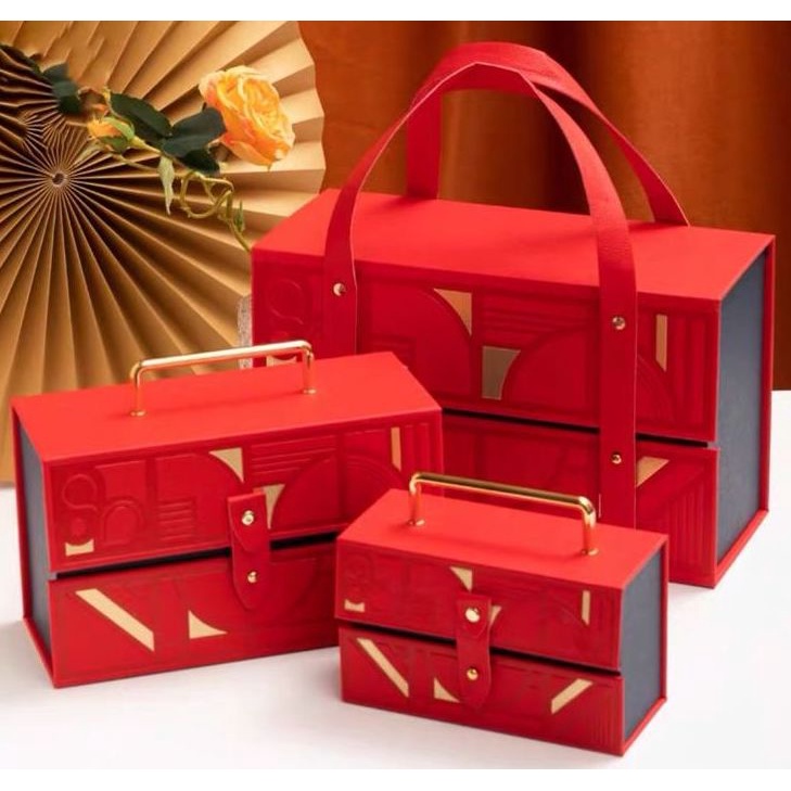 

Kotak Kemasan Kado Hadiah Kulit Persegi Hardbox / Box Tebal Mewah Gift Box Luxury