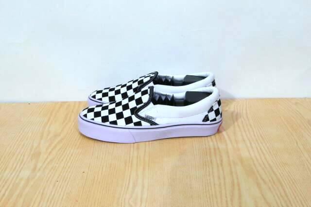 [COD] PREMIUM QUALITY! Sepatu Slip On Checkerboard - Classic, OG, Black Grey, Black on Black (Free Box)