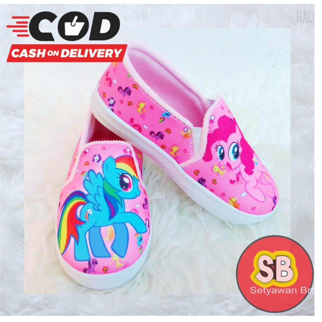 slip on anak laki2 perempuan motif kuda poni