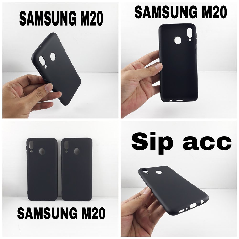 SALE Case HP  Slim Black Matte Samsung Galaxy M20 Kondom NEW