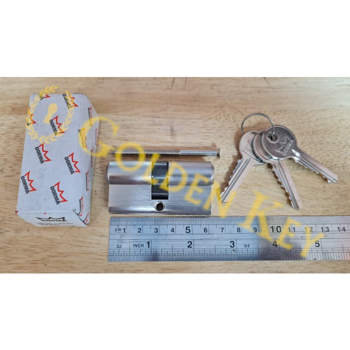Kunci Pintu - Kunci Silinder Pintu Dorma Bulat Cylinder Dorma 60 Mm Sn