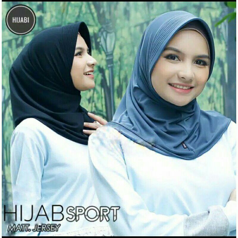 Jilbab sport/ jilbab olahraga /hijab olahraga /bergo pendek sport-1