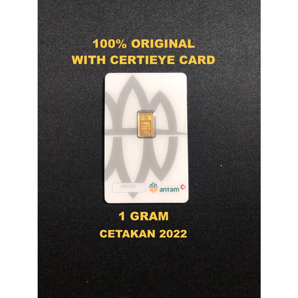LM EMAS ANTAM 1 Gram, LOGAM MULIA CETAKAN 2022