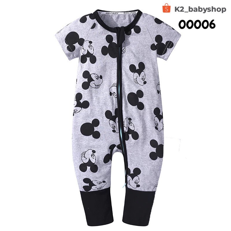 BABY K2 - BABY SHORT SLEEVE ZIPPYSUIT MOTIF MICKEY KODE 00006