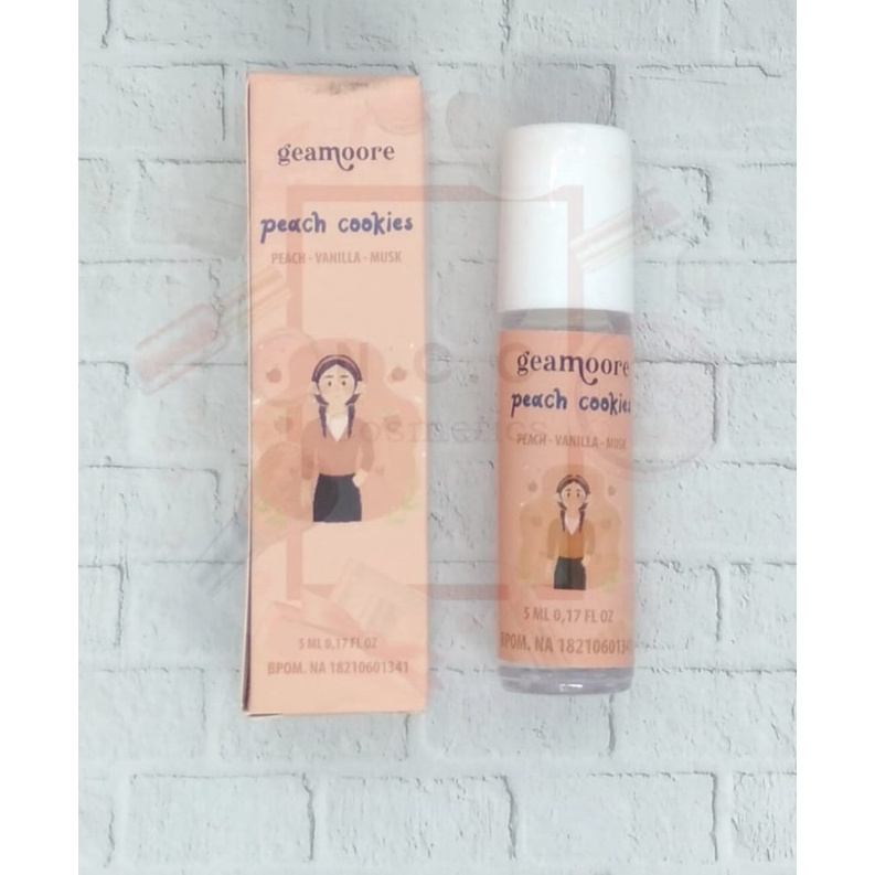 [BPOM] * NCC * Geamoore Parfum Bakarat Inspired Addicted Perfume Rool On Geammore Geamore Bakaratz-PEACH COOKIES - 5 ml