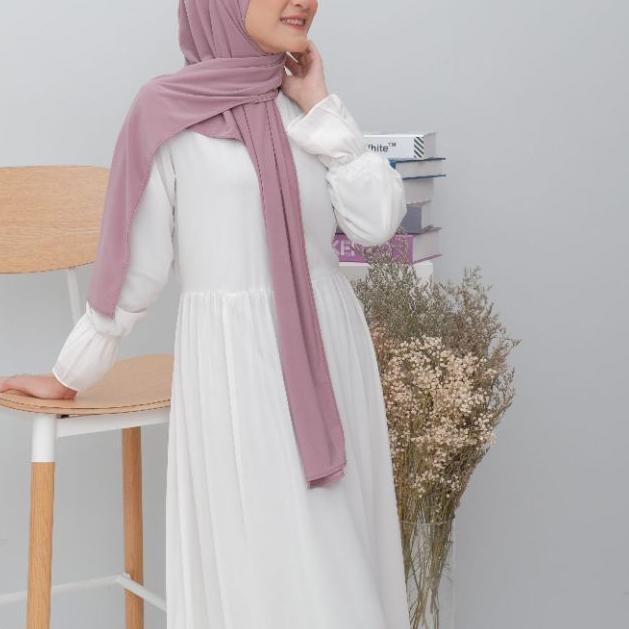 ✿ Pashmina Instant New Normal NUNA - Winonamodest. Pashmina Jersey dengan inner lubang telinga ♪
