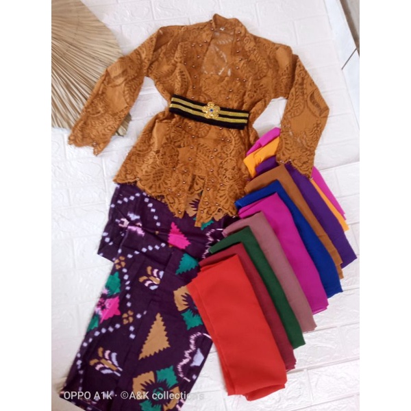 SALEE!!SET kebaya brokat semifrance