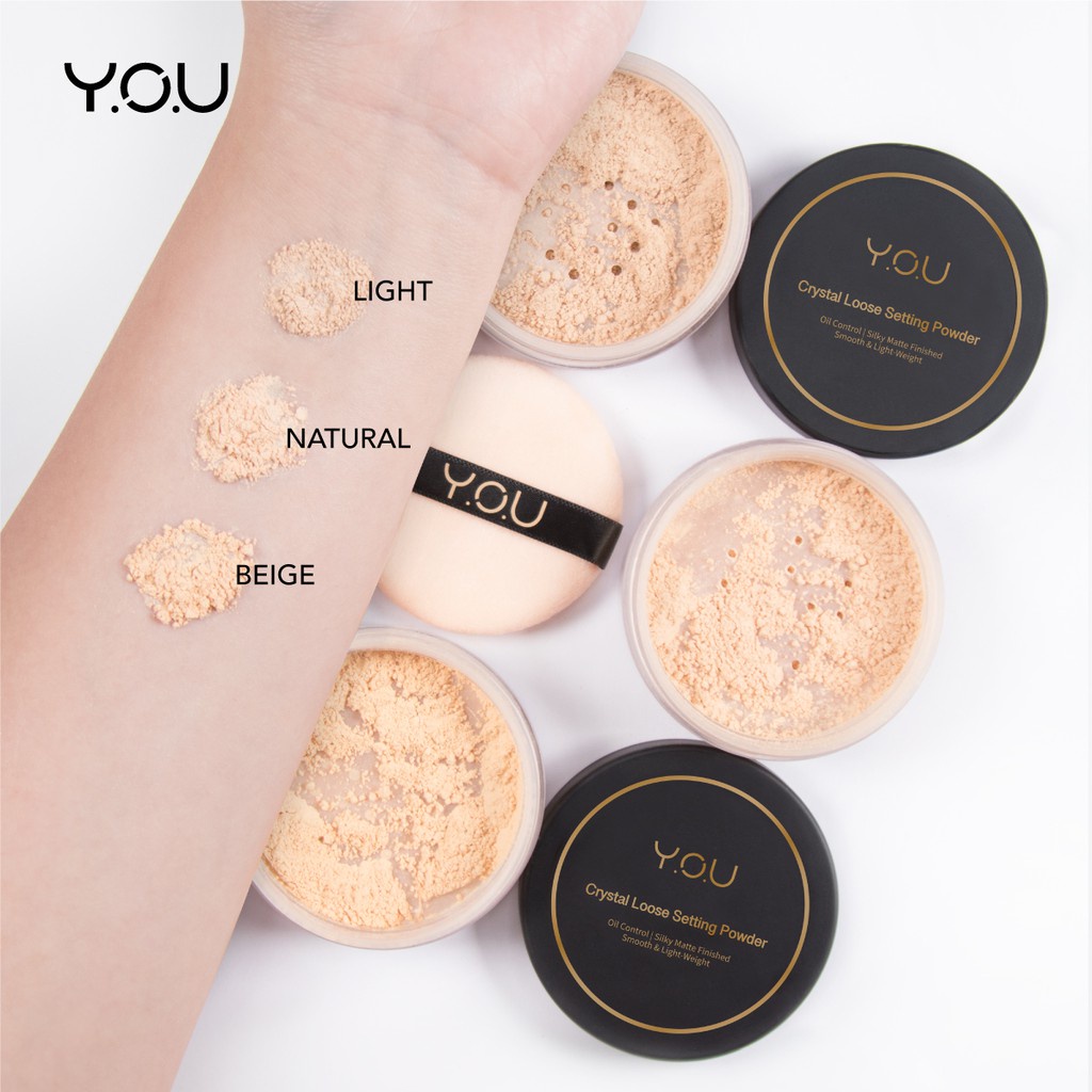 YOU Basic Collection Crystal Loose Setting powder [ Oil Control &amp; Waterproof]