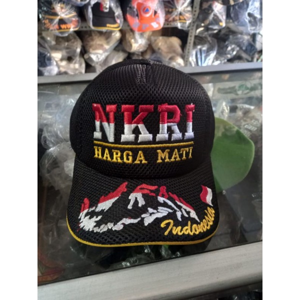 Topi Double Mess NKRI Harga Mati Topi Double Mess Padi Kapas / Topi Double Mess Security / Topi Jaring Jala