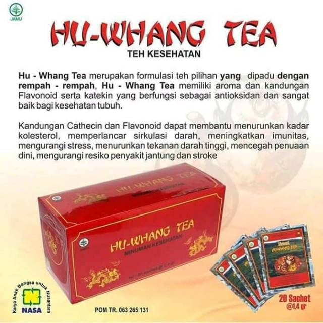 

Hu Wang Tea NASA ORIGINAL / TEH HU WANG TEA / TEH HERBAL NASA / TEH PELANGSING HERBAL / HWT