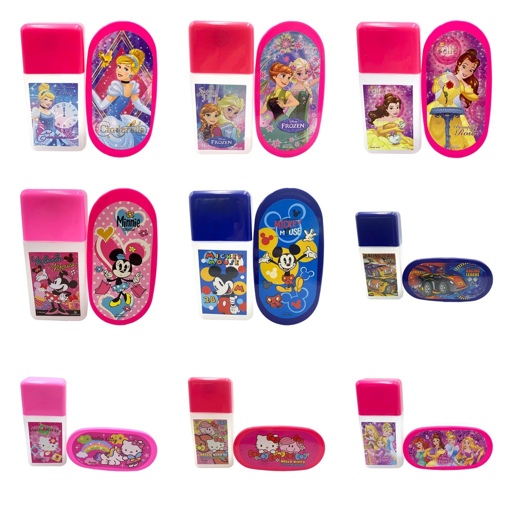 Kotak Bekal Makan Anak Gambar Kartun Disney Princess Hello Kitty SANSAN WAWA Lunch Box Set 66049 ST Shopee Indonesia