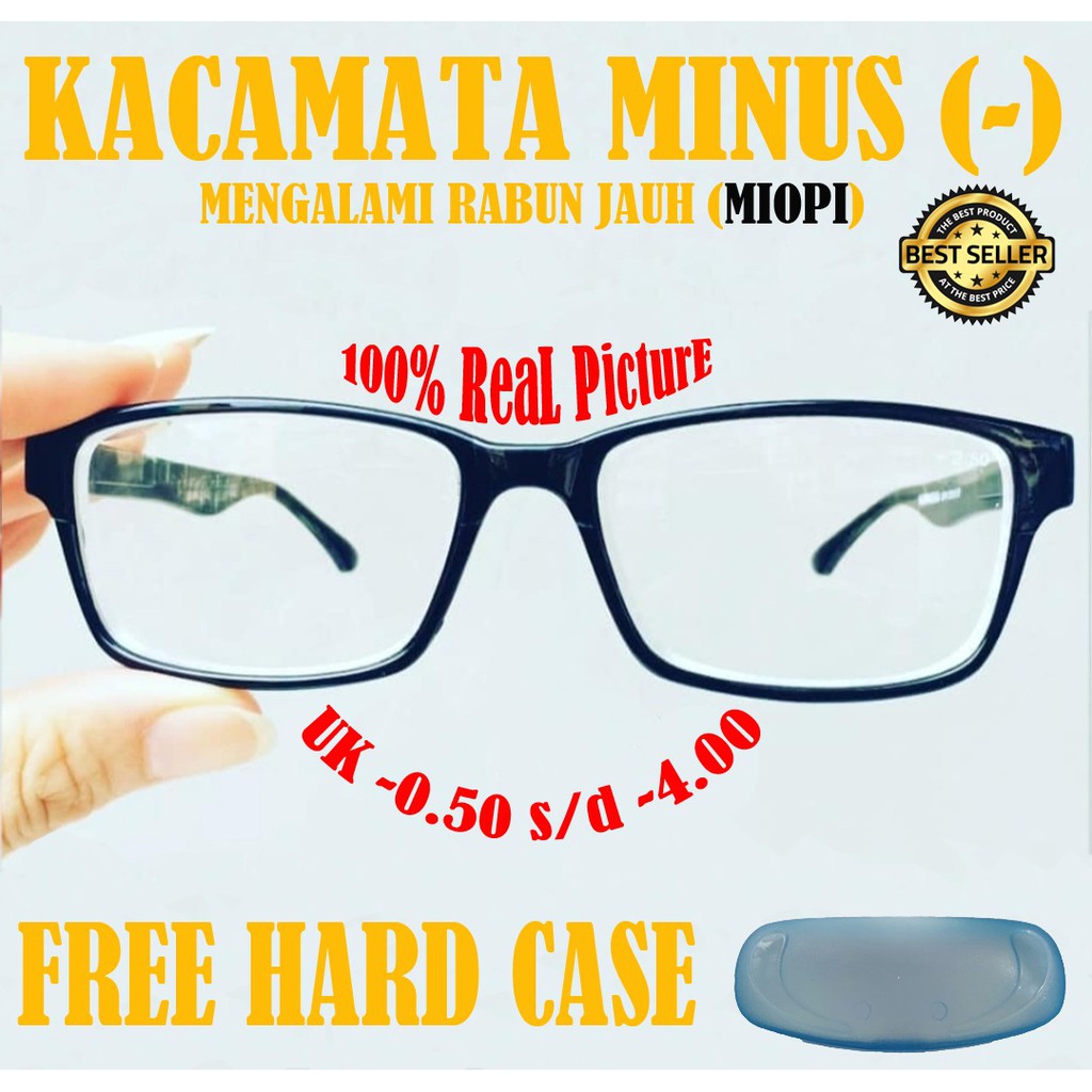 Terbaru!!! Frame Kacamata Minus Pria Wanita Ukuran -0.50 s/d -4.00 Real Pict