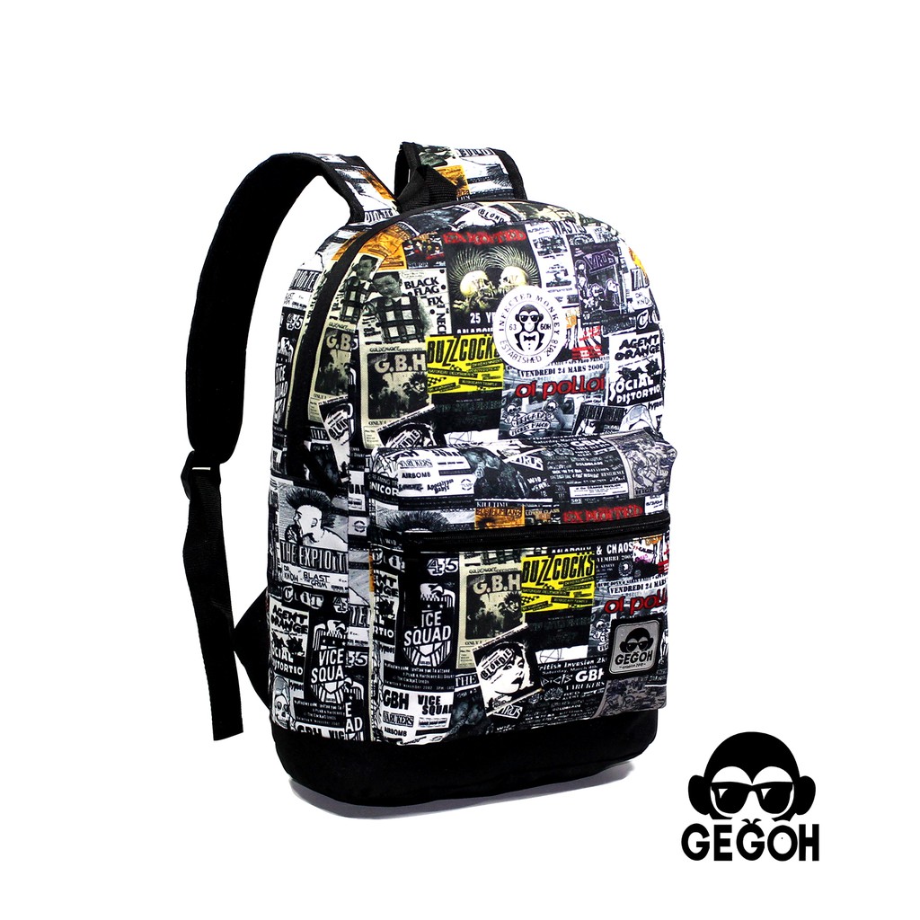 Tas Ransel Trendy Ransel Motif Print Tas Ransel Anak Tas Ransel Keren Tas Ransel Gaul