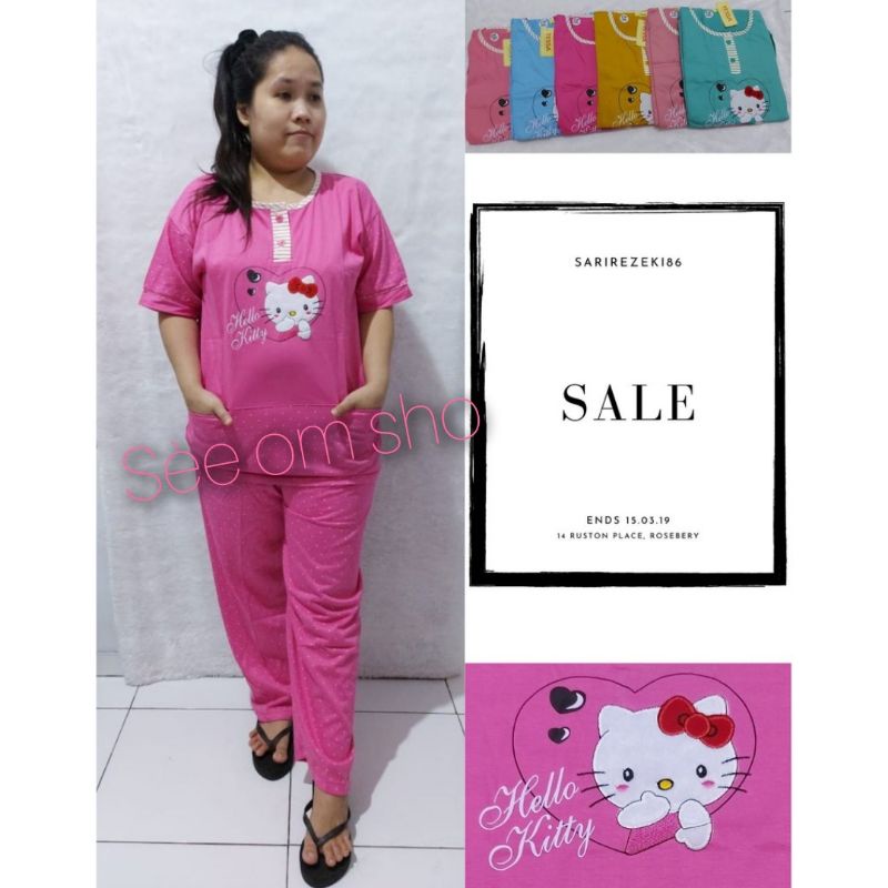 SEE OM SHOPEE, BAJU TIDUR WANITA,PIYAMA WANITA KAOS JUMBO PREMIUM TERBARU(BACA DESKRIPSI)
