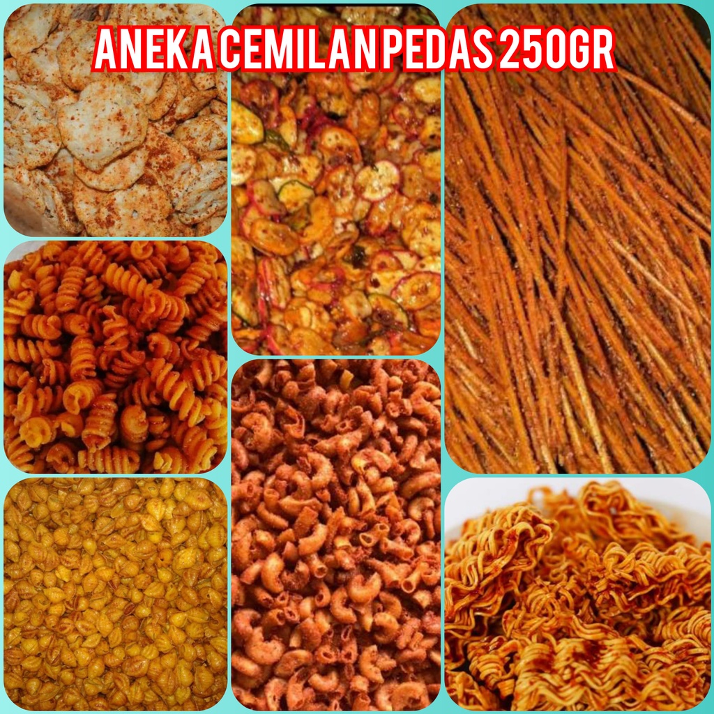 

Camilan Pedas 250gr Aneka Makaroni, Mie Kriting, Seblak Kering, Mi Lidi Bumbu Pedes Gurih Khas (PROMO SPESIAL GROSIR)