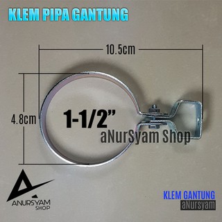 Klem Pipa Gantung 1-1/2" / Klem Pipa Gantung 1-1/2 in | Shopee Indonesia