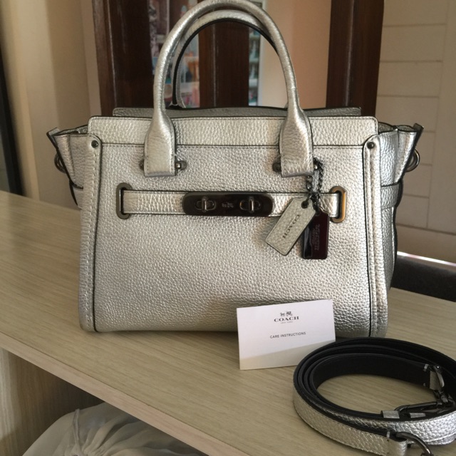 Tas Coach Swagger Silver