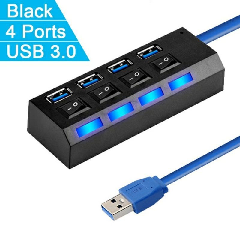 Usb Hub 3.0 4port Stopcontact xx ON/OFF