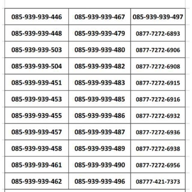 nomor cantik xl seri 08777-2727-XXX