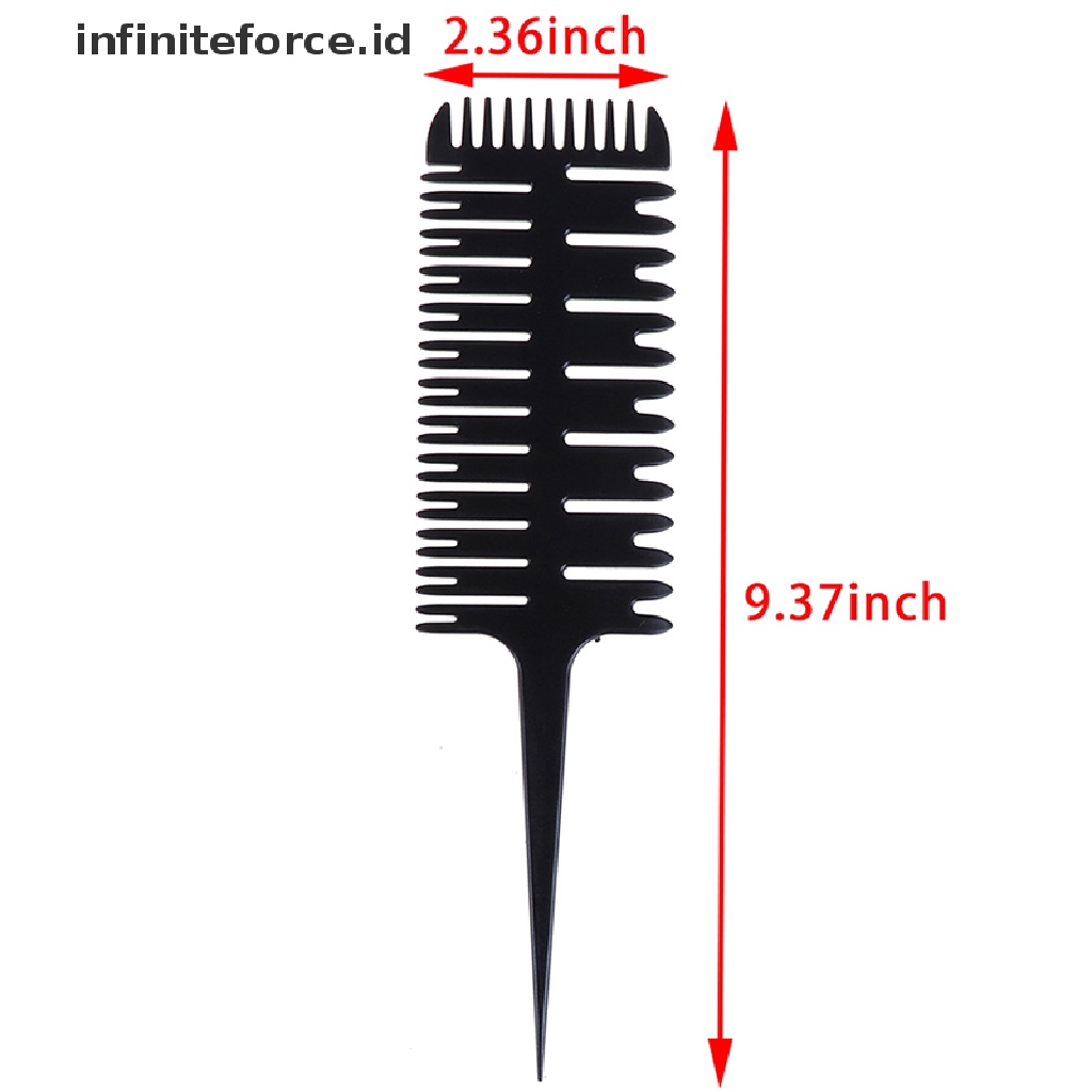 Infiniteforce.id 1pc Sisir Cat Rambut Bentuk Tulang Ekor Untuk Salon / Barber