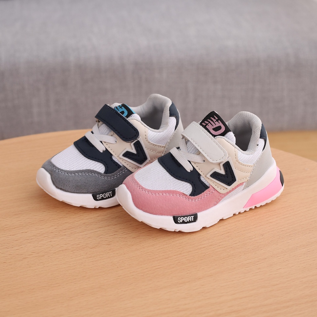 Sepatu Anak Laki Laki - Sepatu Anak Perempuan Shoes V SPORT MOTIF 038 Sepatu Sport Anak Casual Import