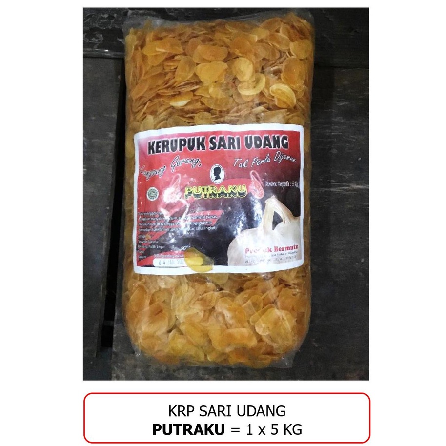 

Kerupuk Sari Udang Puteraku @5kg / Bal