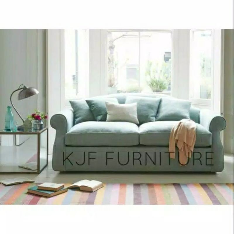 sofa minimalis 3 seat sofa keluarga modern