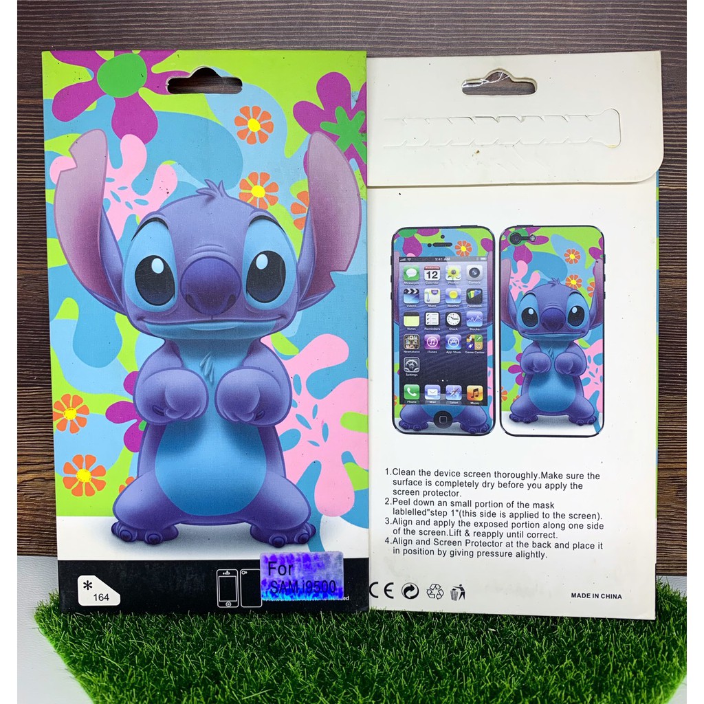 Screen Guard Stiker Pelindung Layar Minion Lilo Stitch Micky Minnie Mouse Samsung S4 / i9500