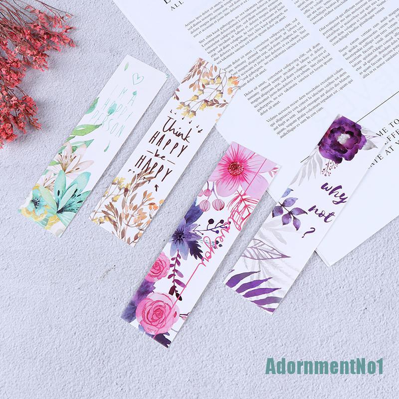 (AdornmentNo1) 30pcs / set Pembatas Buku Bentuk Bunga