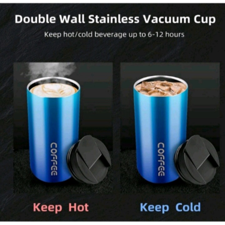 Termos Coffee Mug Stainless Steel Vacuum Insulated 500ML Tahan Panas / Dingin Kopi