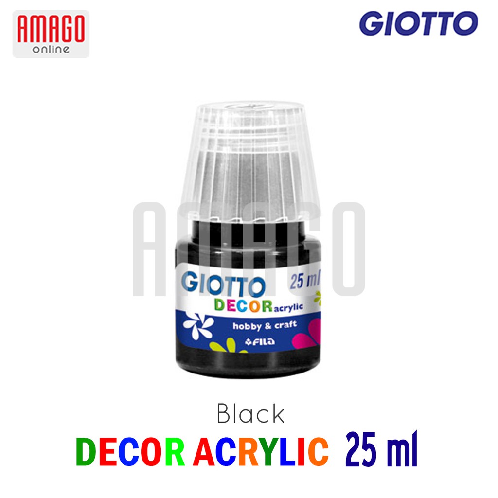 GIOTTO DECOR ACRYLIC - 25 ml - BLACK - 538124