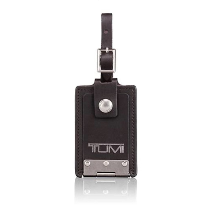 {kiranastore} TUMI Alpha Bravo Hinged Luggage Tag - Dark Brown Diskon