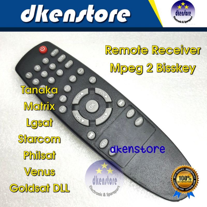 Remote Receiver parabola Mpeg 2 Bisskey remot mpeg2 Matrix TNK VNS