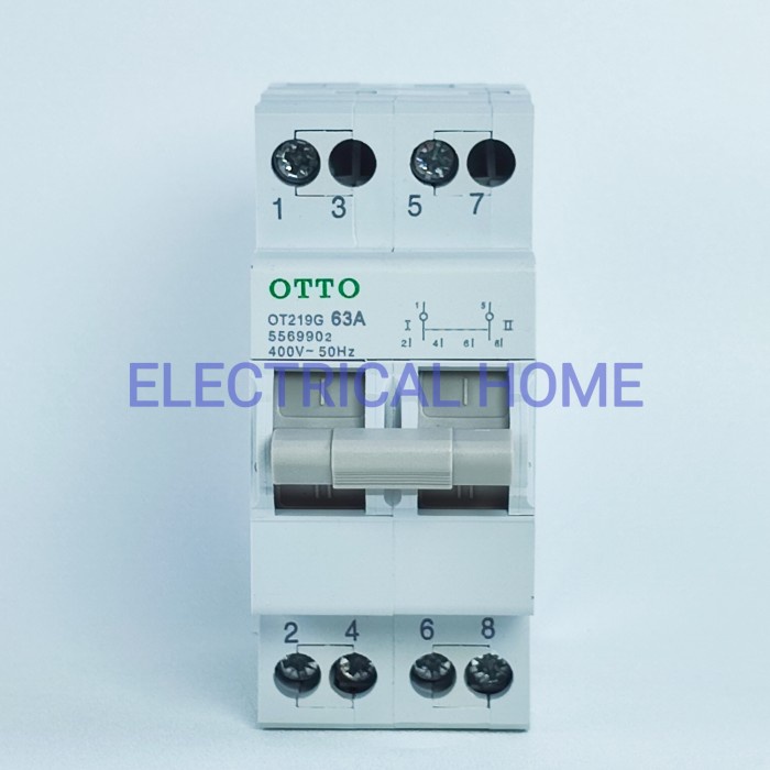 COS Change Over Switch Ohm Saklar Model MCB Din Rail 2Phase 63A OTTO