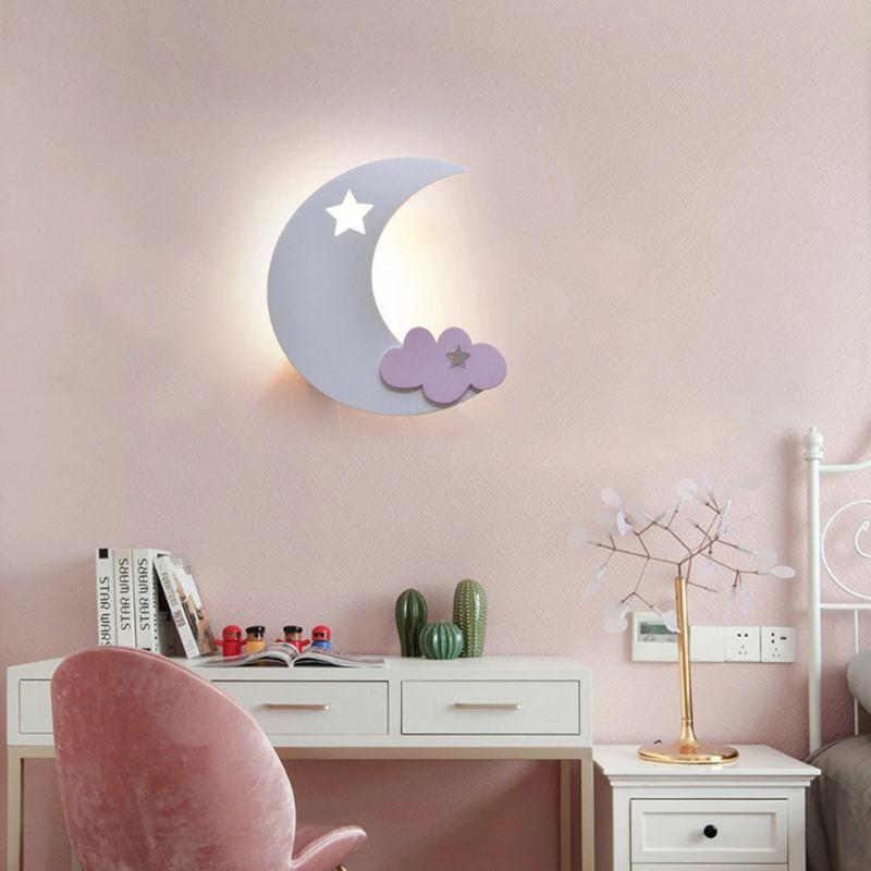 LAMPU TIDUR AWAN DEKORASI KAMAR BULAN SABIT LED DEKORASI KAMAR ANAK